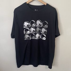Taco Bell Shirt Black Mens XL Logo Employee Tee Crew Neck Short Sleeve